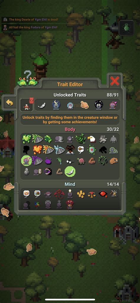 how to get new traits in worldbox