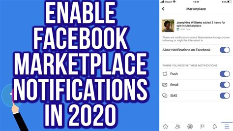 how to get notifications on facebook marketplace