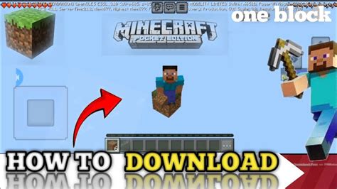 how to get one block in minecraft pe