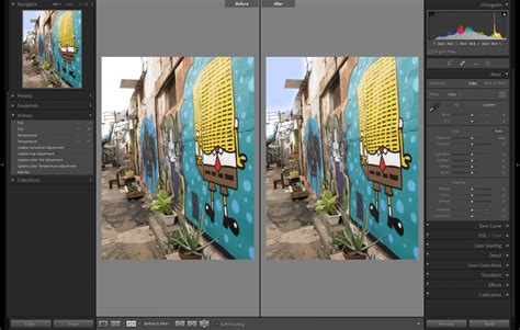 how to get out of before and after in lightroom