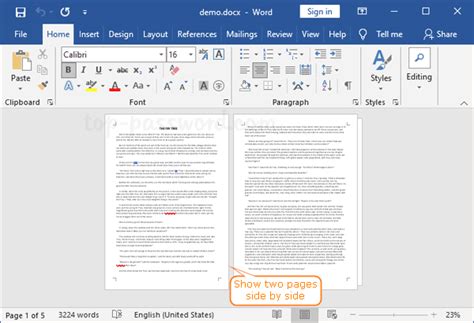 how to get page 1 of 2 in word