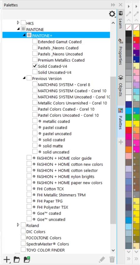 how to get pantone colors in coreldraw