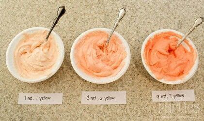 how to get peach colored icing