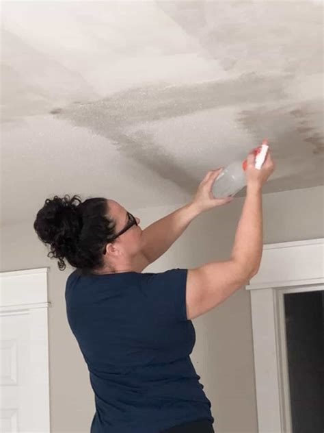 how to get popcorn ceiling off when painted