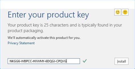 how to get product key word