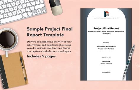 how to get project report format