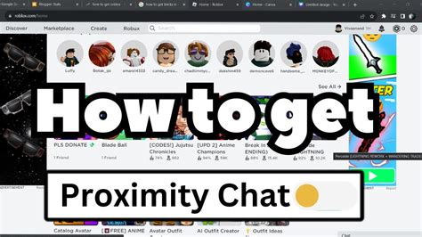 how to get proximity chat in roblox