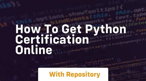 how to get python certification