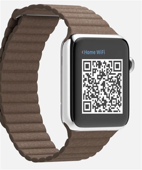how to get qr code for apple watch