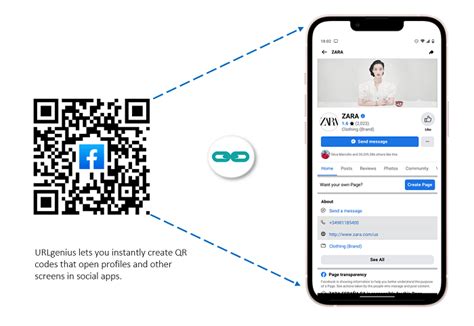 how to get qr code from facebook page on iphone