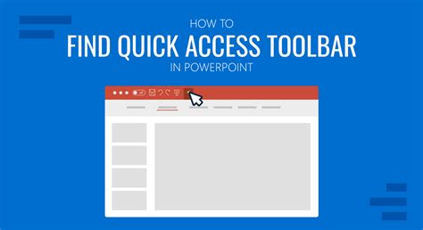 how to get quick access toolbar in powerpoint