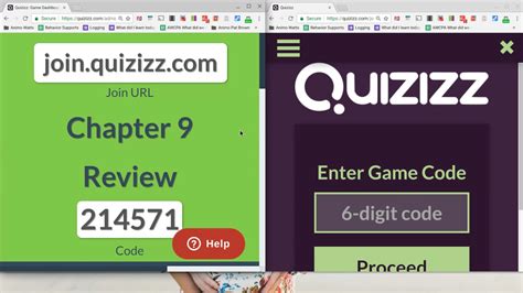 how to get quizizz code from link