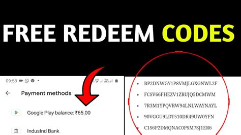 how to get redeem code in free