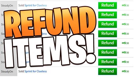 how to get refund roblox items