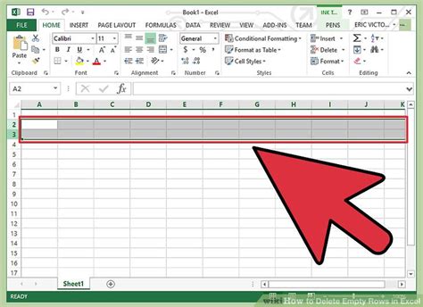 how to get rid of blank rows in excel table