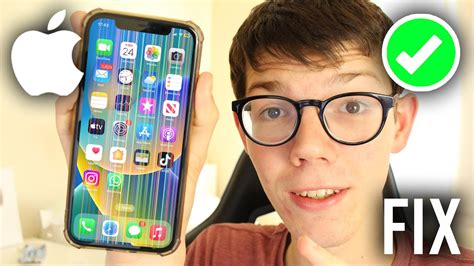 how to get rid of colored lines on iphone screen