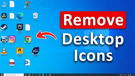 how to get rid of desktop icons without deleting them