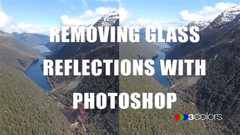 how to get rid of glass reflection in photoshop