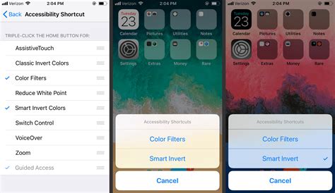 how to get rid of inverted colours on iphone