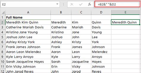 how to get rid of middle name in excel