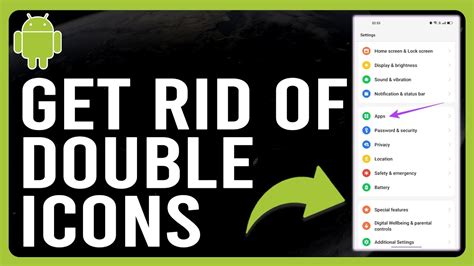 how to get rid of multiple icons on android