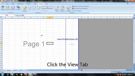 how to get rid of page 1 watermark in excel