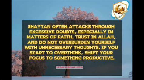 how to get rid of shaytan whispers