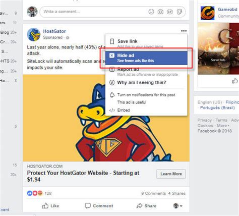 how to get rid of sponsored posts on facebook