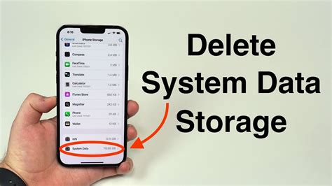 how to get rid of system data storage on iphone