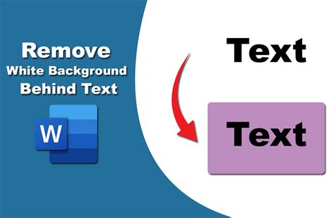 how to get rid of white background in word
