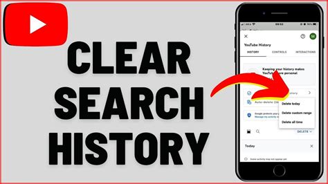 how to get rid of youtube search history on iphone