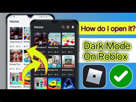 how to get roblox dark mode mobile