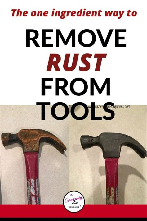 how to get rust off old metal tools