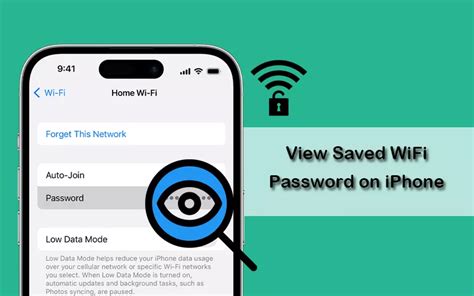 how to get saved wifi passwords from iphone