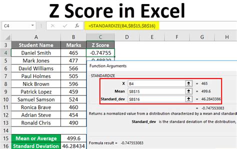 how to get score in excel