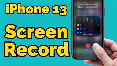 how to get screen record on iphone 13 mini