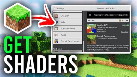 how to get shaders on bedrock pc