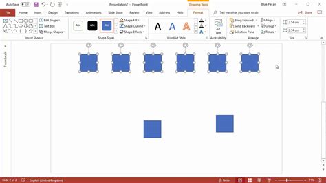 how to get shapes to line up in powerpoint