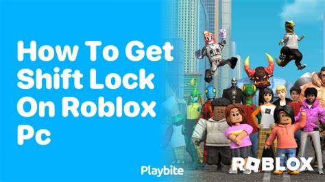 how to get shift lock in roblox on pc