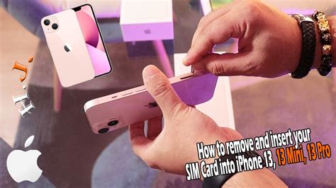 how to get sim card into iphone 13
