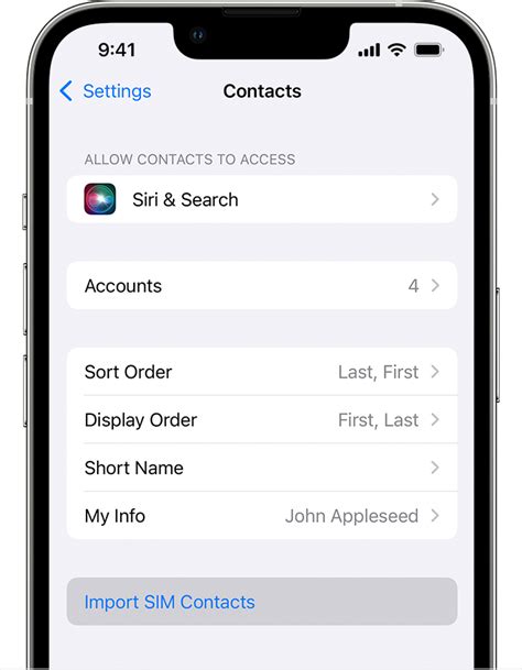 how to get sim contacts in iphone