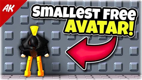 how to get smallest roblox avatar for free