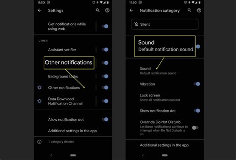 how to get sound notifications for text messages on android