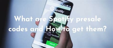 how to get spotify code for presale tickets