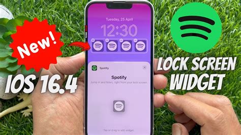 how to get spotify widget on iphone lock screen