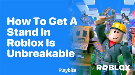 how to get stand arrow in roblox is unbreakable