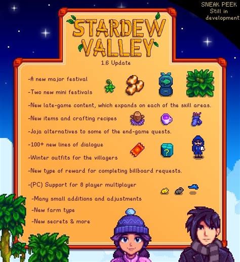 how to get stardew valley 1.6 update on switch