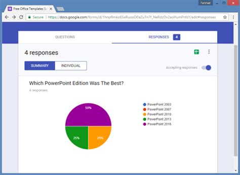 how to get survey results from google forms