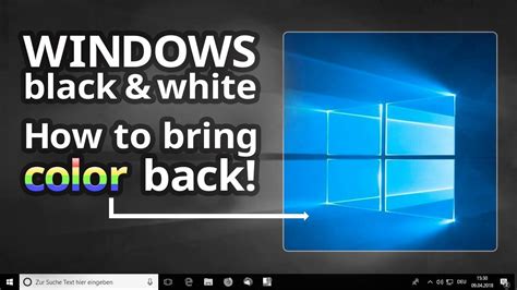 how to get the color back on my computer screen