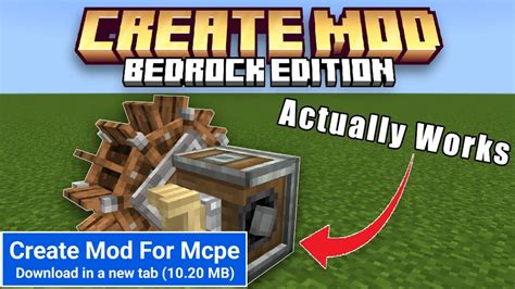 how to get the create mod in minecraft bedrock mobile